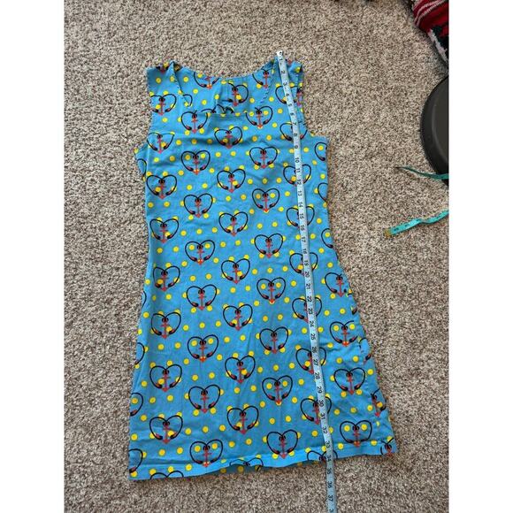 Tracy Negoshian Blue, sleeveless dress, size medium. Blue, yellow & Red. - Picture 5 of 9